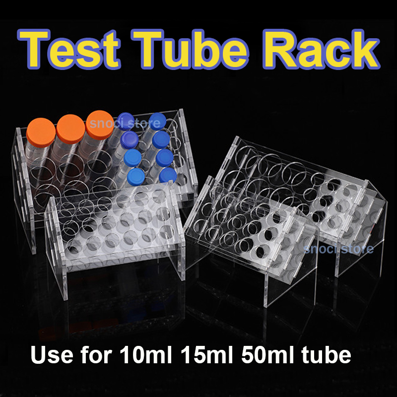 Centrifuge Tube Rack - Rak Tabung Akrilik Miring untuk Tabung