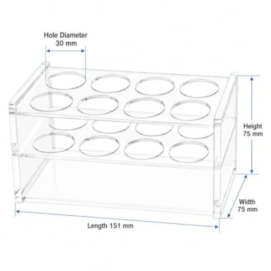 1 Buah Rak Tabung Akrilik 8 Lu - Centrifuge Tube Rack ulasan dan harga