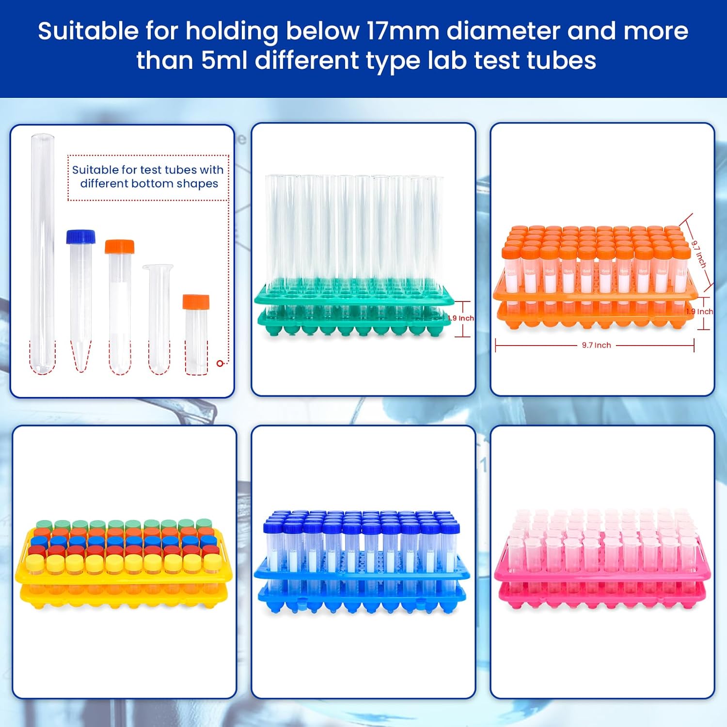 Rak Tabung Uji Plastik 50 Luba - Centrifuge Tube Rack ulasan dan harga