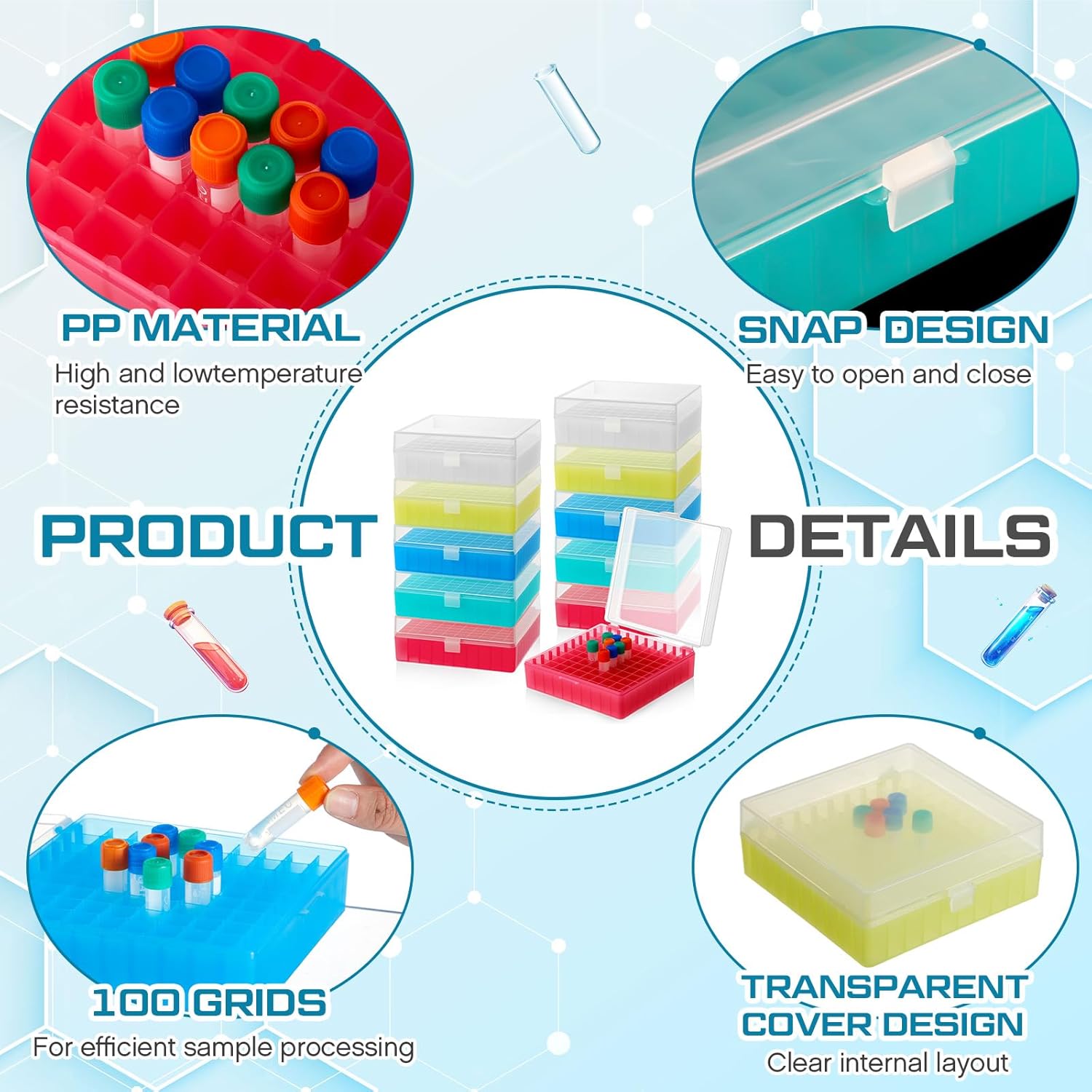 Kotak Penyimpanan Kriogenik Ta - Centrifuge Tube Rack ulasan dan harga