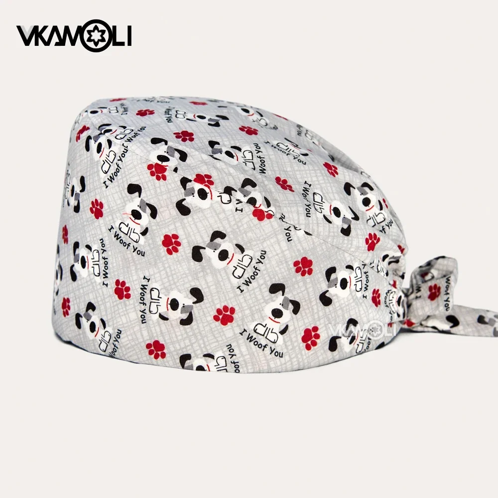 Topi Scrub Cetak Anime Kartun  - Medical Lab Center ulasan dan harga