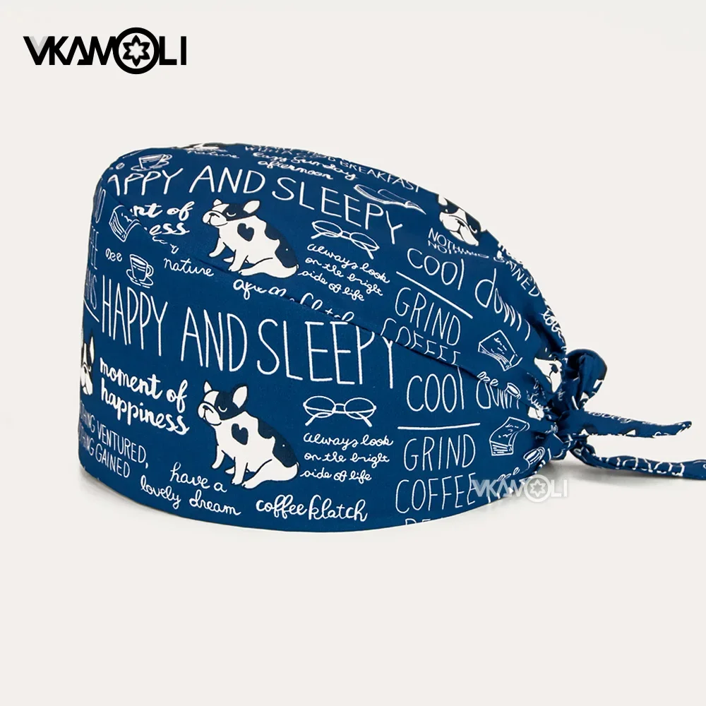 Topi Scrub Cetak Anime Kartun  - Medical Lab Center ulasan dan harga