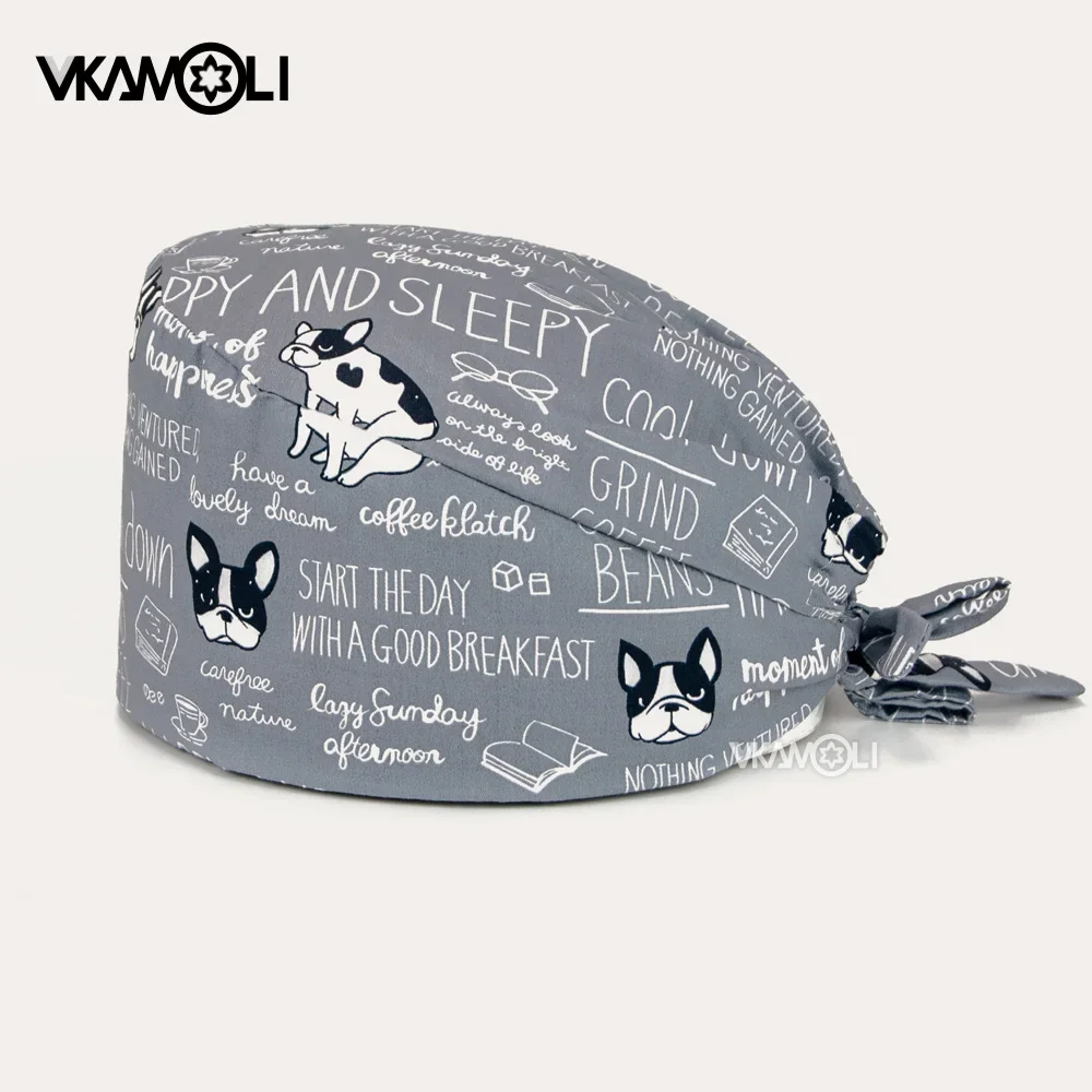 Topi Scrub Cetak Anime Kartun  - Medical Lab Center ulasan dan harga